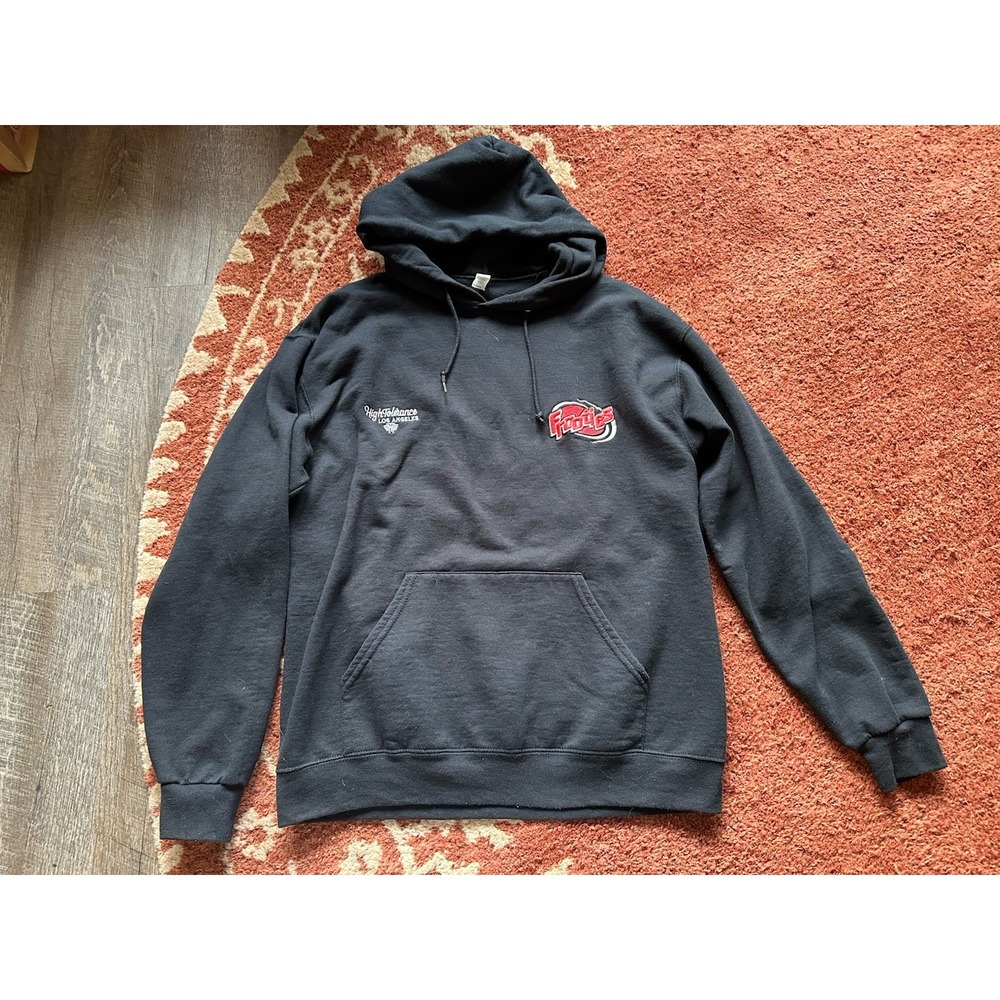High Tolerance Los Angeles Frooties Black Cotton Blend‎ Hoodie L Large